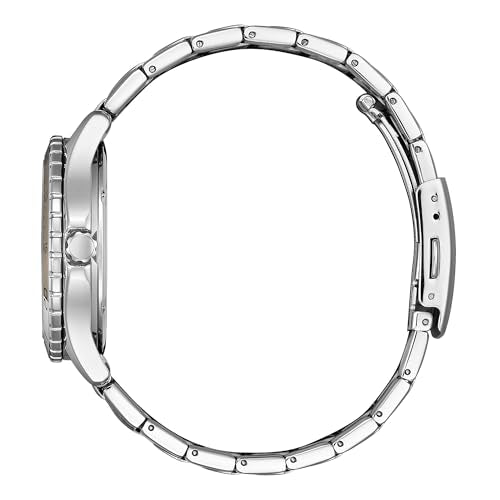 Citizen Women's Eco-Drive Crystal Weekender Sport Casual, Silver-Tone Stainless Steel Bracelet Watch, Light Blue Dial (Model: FE6170-88L)