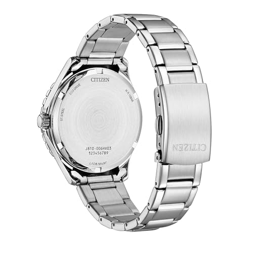 Citizen Women's Eco-Drive Crystal Weekender Sport Casual, Silver-Tone Stainless Steel Bracelet Watch, Light Blue Dial (Model: FE6170-88L)