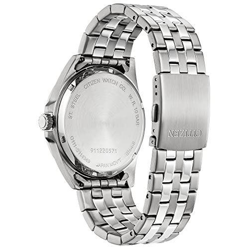 Citizen Quartz Men's Watch, Stainless Steel, Classic, Silver-Tone (Model: BI5050-54E)