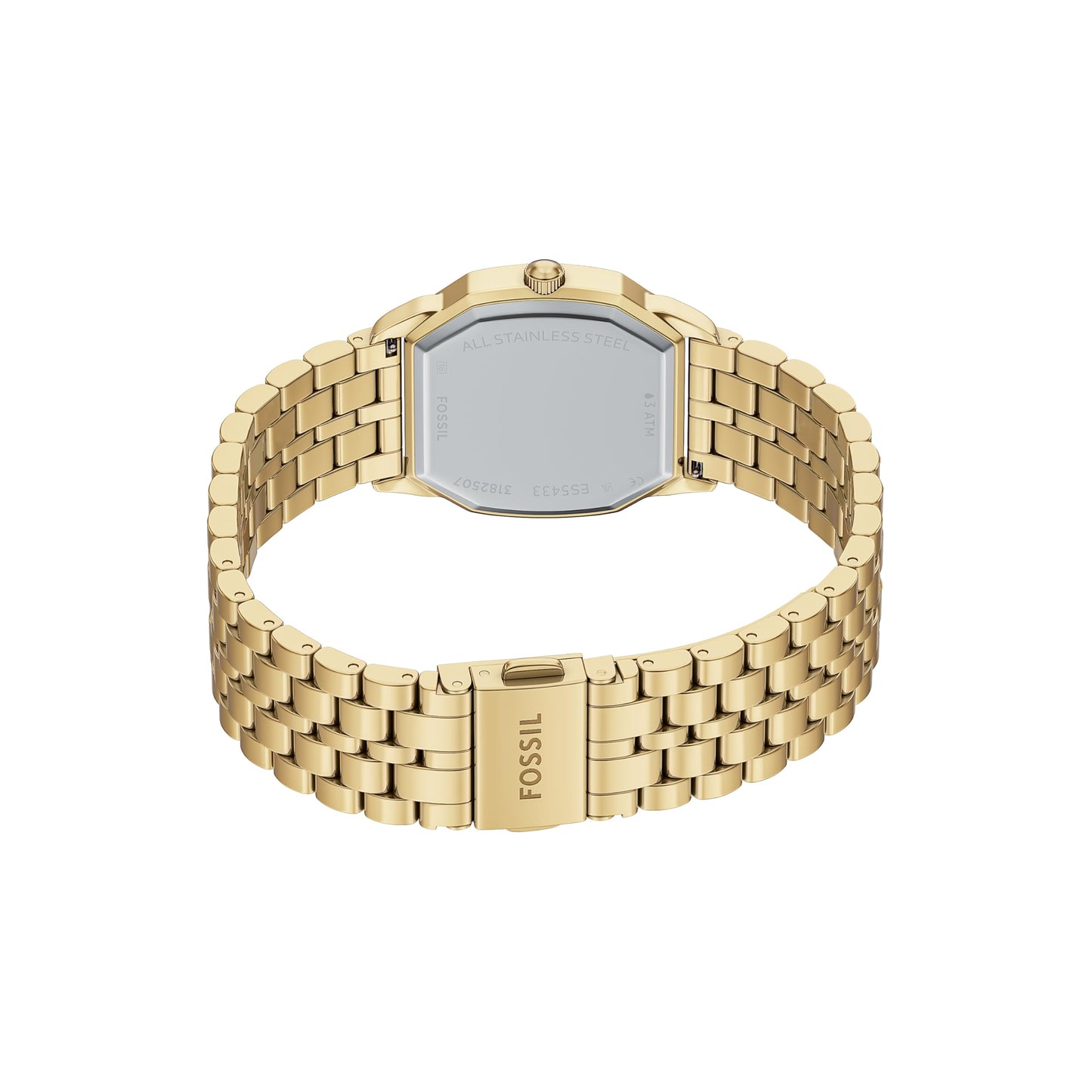 Fossil Women's Watch, Harlow Three-Hand Gold and Black Stainless Steel Bracelet Watch for Women