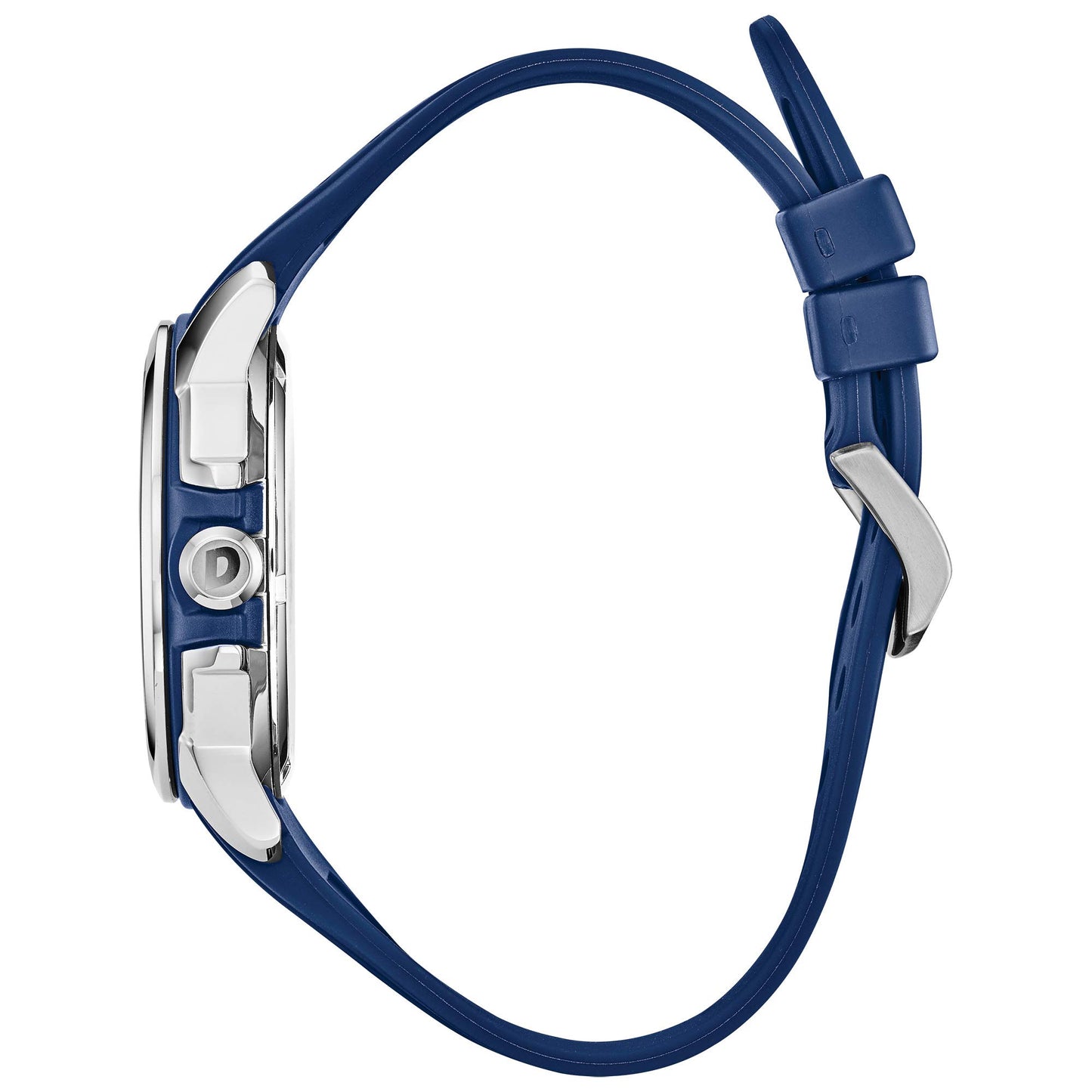 Citizen Men's Eco-Drive Weekender Watch in Stainless Steel with Blue Polyurethane Strap, Blue Dial (Model: AW1158-05L)