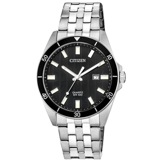 Citizen Quartz Men's Watch, Stainless Steel, Classic, Silver-Tone (Model: BI5050-54E)