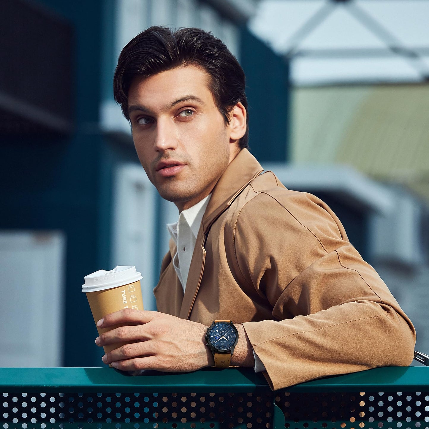 by BENYAR Watch for Men Chronograph Waterproof Men's Wrist Watches Business Work Casual Watch Elegant Gifts for Men