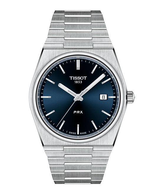 Tissot Men's PRX 316L Stainless Steel Case Dress Watch Grey T1374101104100